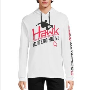 Tony Hawk Skateboarding hoodie tee shirt size M no hood string